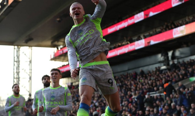 高清：英超曼城3-0 哈兰德梅开二度